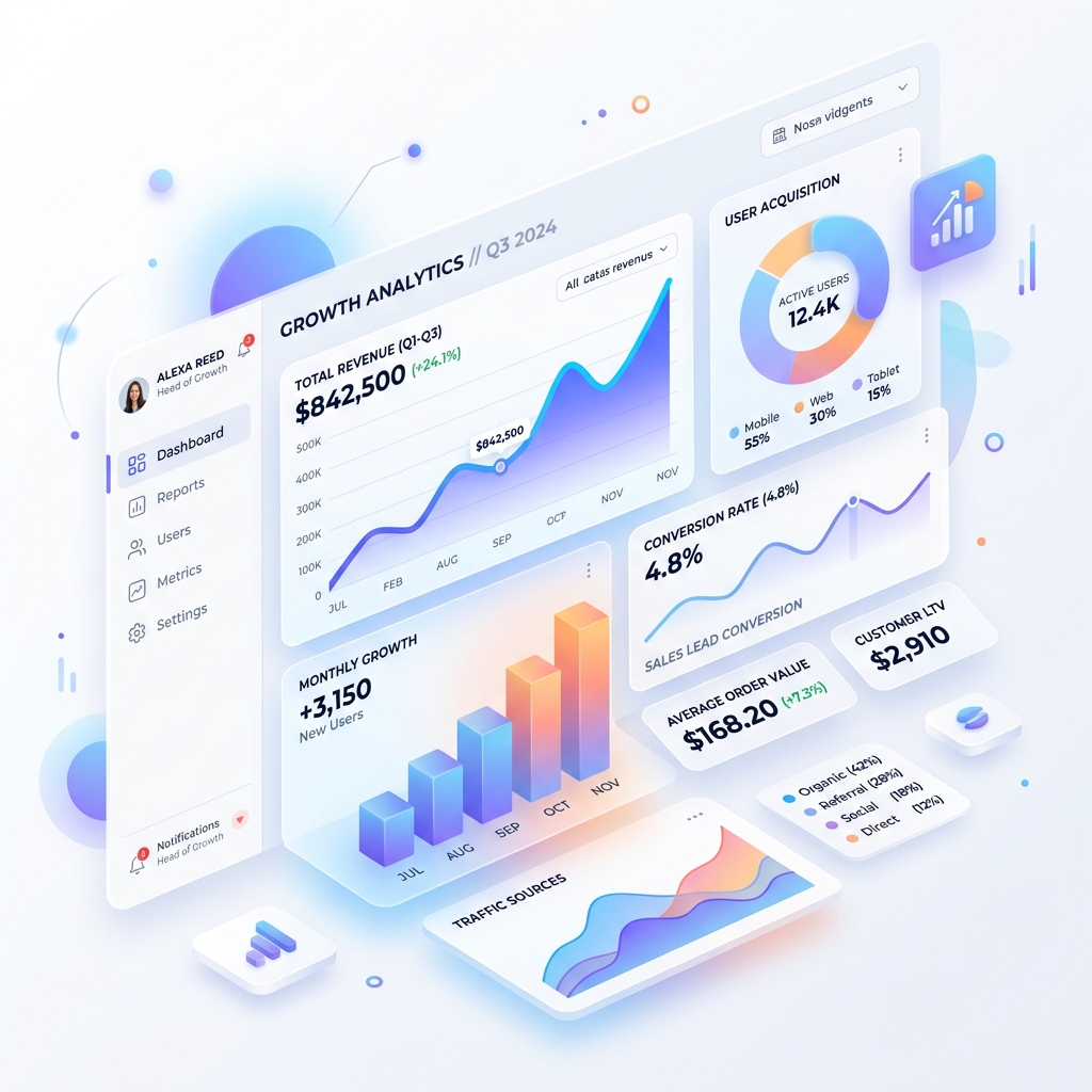 Light Custom Dashboard Graphic